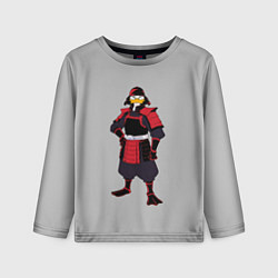 Детский лонгслив Утка-самурай