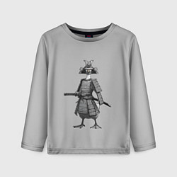 Детский лонгслив Гусь-самурай с катаной