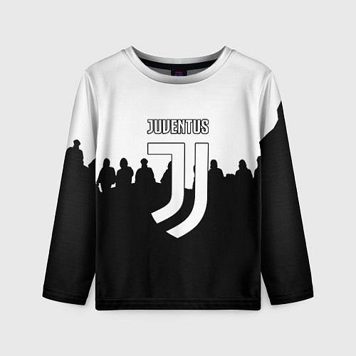 Детский лонгслив Ювентус команды / 3D-принт – фото 1