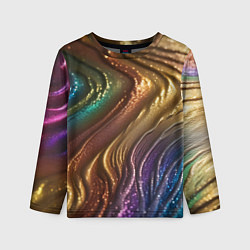 Детский лонгслив Сморщенные складочки жидкости