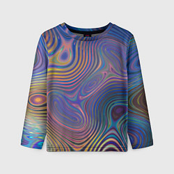 Детский лонгслив Абстрактная рябь