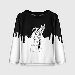 Детский лонгслив Ливерпуль разводы красок