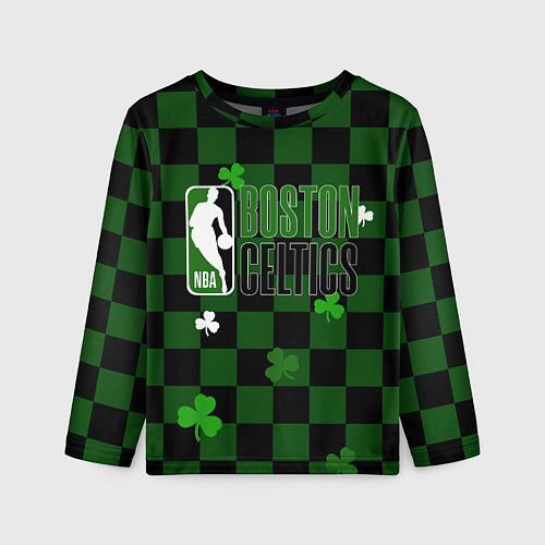 Детский лонгслив NBA Boston Celtics / 3D-принт – фото 1