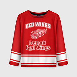 Лонгслив детский Detroit red wings, цвет: 3D-принт
