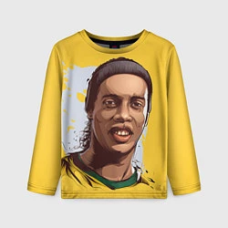 Лонгслив детский Ronaldinho Art, цвет: 3D-принт