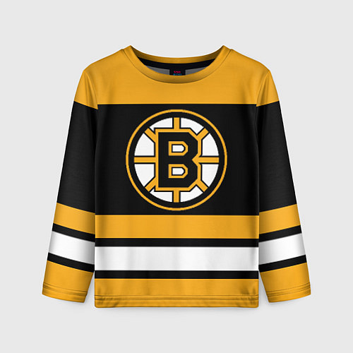 Детский лонгслив Boston Bruins / 3D-принт – фото 1