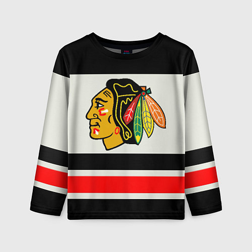 Детский лонгслив Chicago Blackhawks / 3D-принт – фото 1