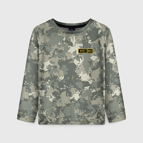 Детский лонгслив O I + / 3D-принт – фото 1