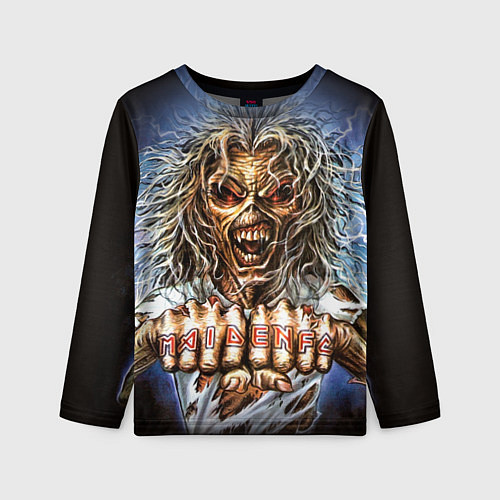 Детский лонгслив Iron Maiden: Maidenfc / 3D-принт – фото 1