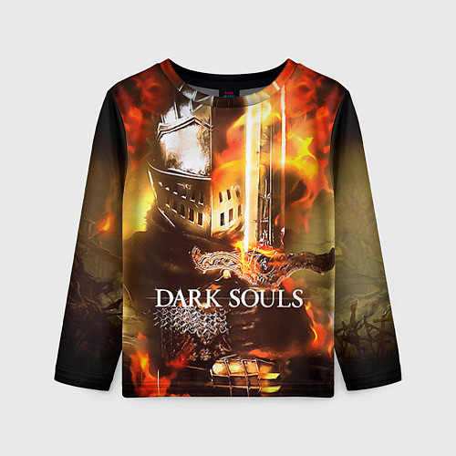 Детский лонгслив Dark Souls War / 3D-принт – фото 1