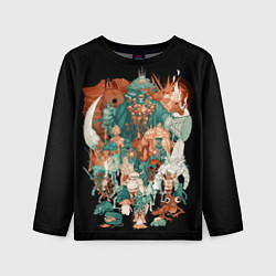 Лонгслив детский Knights dark souls, цвет: 3D-принт