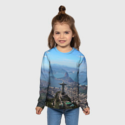 Лонгслив детский Рио-де-Жанейро, цвет: 3D-принт — фото 2