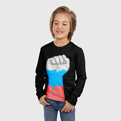 Лонгслив детский Русский кулак, цвет: 3D-принт — фото 2