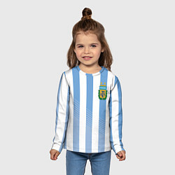 Лонгслив детский Сборная Аргентины: ЧМ-2018, цвет: 3D-принт — фото 2