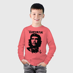 Лонгслив хлопковый детский Che Guevara, цвет: коралловый — фото 2