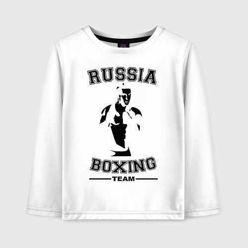 Детский лонгслив Russia Boxing Team / Белый – фото 1