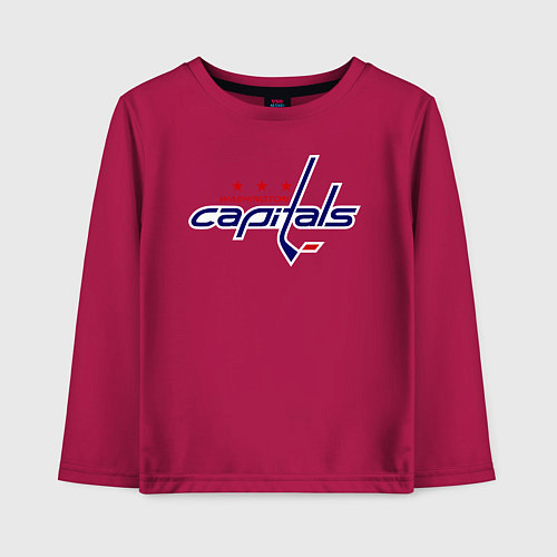 Детский лонгслив Washington Capitals / Маджента – фото 1