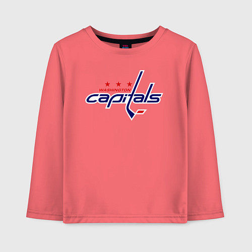 Детский лонгслив Washington Capitals / Коралловый – фото 1