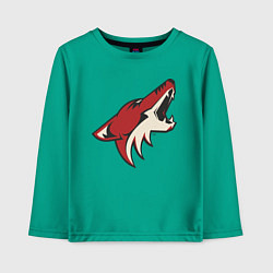 Лонгслив хлопковый детский Phoenix Coyotes, цвет: зеленый