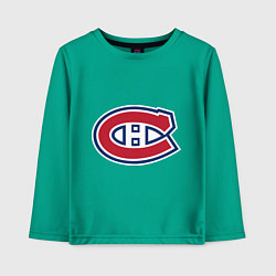 Лонгслив хлопковый детский Montreal Canadiens, цвет: зеленый