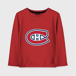 Лонгслив хлопковый детский Montreal Canadiens, цвет: красный
