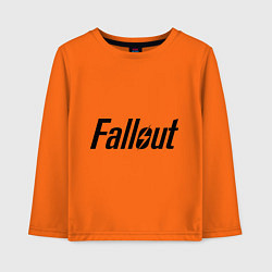 Лонгслив хлопковый детский Fallout, цвет: оранжевый