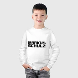 Лонгслив хлопковый детский Markus Schulz, цвет: белый — фото 2