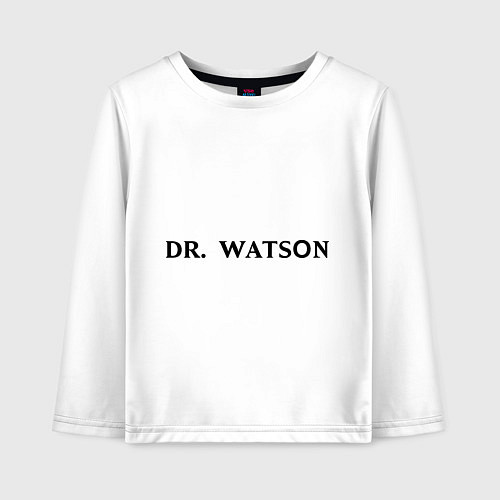 Детский лонгслив Dr. Watson / Белый – фото 1