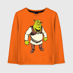 Лонгслив хлопковый детский Shrek 3, цвет: оранжевый