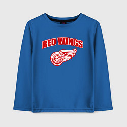 Лонгслив хлопковый детский Detroit Red Wings, цвет: синий