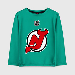 Лонгслив хлопковый детский New Jersey Devils: Kovalchuk 17, цвет: зеленый