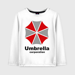 Лонгслив хлопковый детский Umbrella corporation, цвет: белый