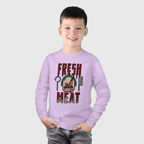 Детский лонгслив Dota 2: Fresh Meat / Лаванда – фото 3