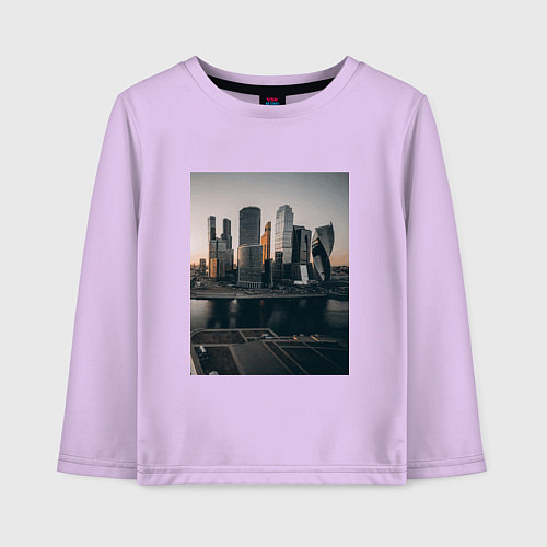Детский лонгслив Moscow City / Лаванда – фото 1