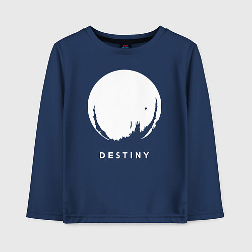 Детский лонгслив Destiny Planet / Тёмно-синий – фото 1