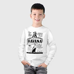 Лонгслив хлопковый детский Havana Cuba, цвет: белый — фото 2