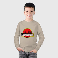 Лонгслив хлопковый детский Linkin Park: Jurassic Park, цвет: миндальный — фото 2