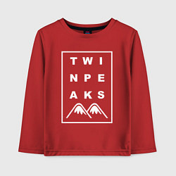 Лонгслив хлопковый детский Twin Peaks, цвет: красный