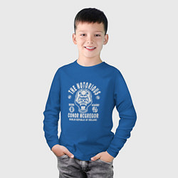Лонгслив хлопковый детский Dublin Boxing Academy, цвет: синий — фото 2