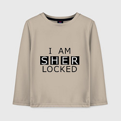 Детский лонгслив I am Sherlocked