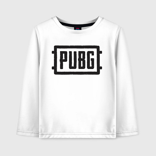Детский лонгслив PUBG / Белый – фото 1