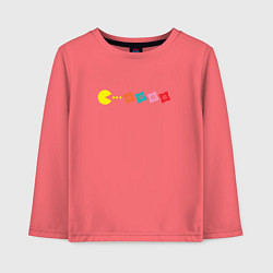 Лонгслив хлопковый детский Destiny Pac-man, цвет: коралловый