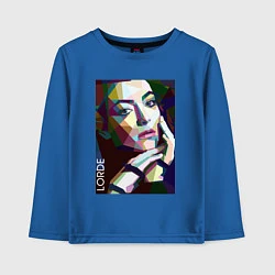 Лонгслив хлопковый детский Lorde Art, цвет: синий