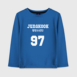 Лонгслив хлопковый детский Jungkook 97, цвет: синий