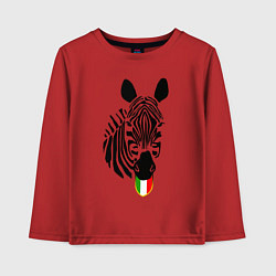 Лонгслив хлопковый детский Juventus Zebra, цвет: красный