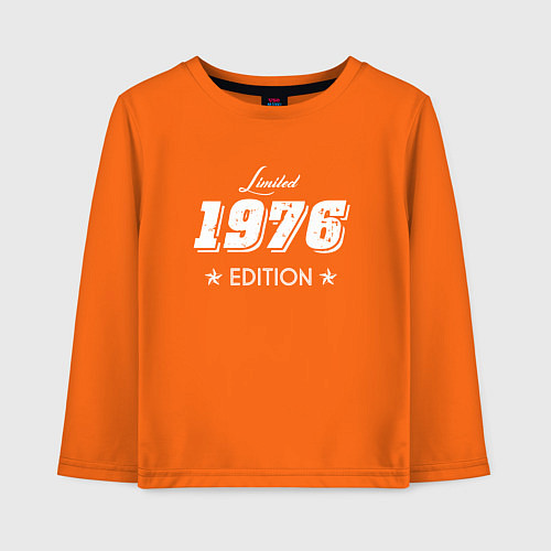 Детский лонгслив Limited Edition 1976 / Оранжевый – фото 1