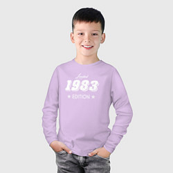 Лонгслив хлопковый детский Limited Edition 1983, цвет: лаванда — фото 2