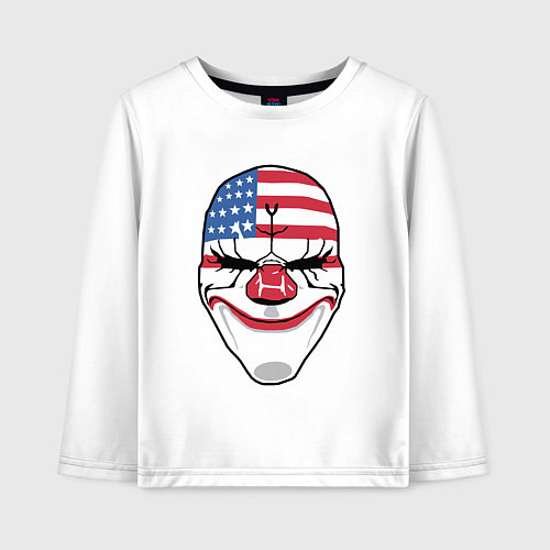 Детский лонгслив American Mask / Белый – фото 1