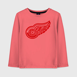 Лонгслив хлопковый детский Detroit Red Wings: Pavel Datsyuk, цвет: коралловый