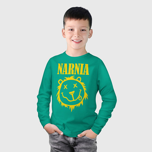 Детский лонгслив Narnia / Зеленый – фото 3